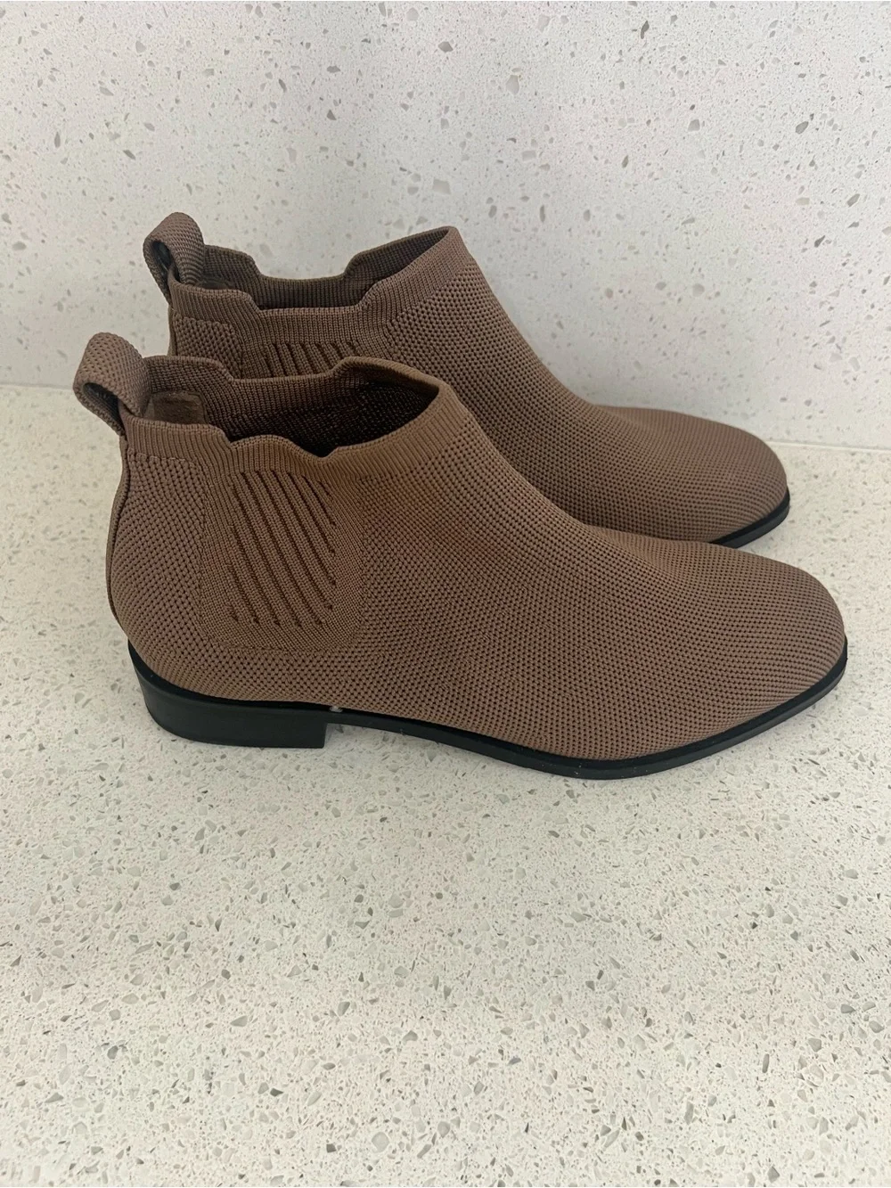 Vivaia Ryan Pro Square Toe Water-Repellent Ankle Boots In Espresso Size 36=5.5-6